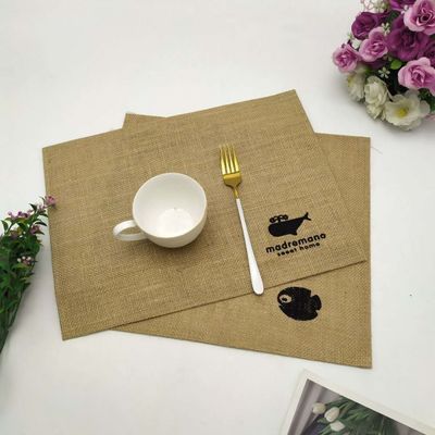 Las herramientas de la cocina del ODM y los utensilios impermeabilizan la toalla de té reutilizable del yute de la arpillera del té del café