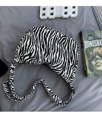Capacidad grande de señora Single Shoulder Bag del diseño de la cebra de los bolsos de la lona de Eco del estampado leopardo de la moda