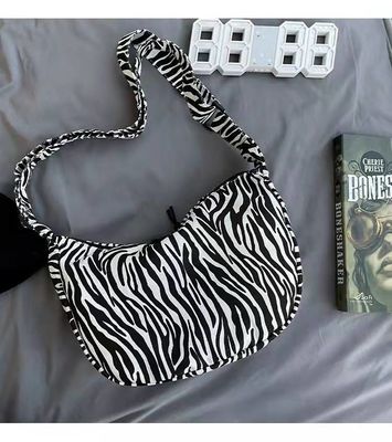 Capacidad grande de señora Single Shoulder Bag del diseño de la cebra de los bolsos de la lona de Eco del estampado leopardo de la moda