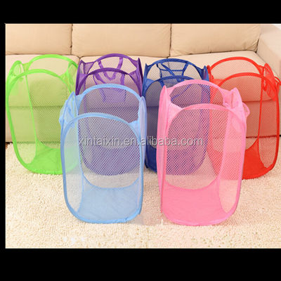 Los paños plegables coloridos portátiles de Mesh Laundry Basket Reusable Dirty empaquetan