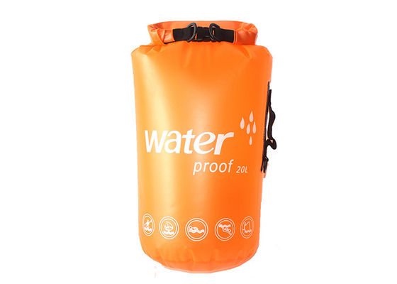 Productos al aire libre de la mochila impermeable del bolso seco del PVC de la canoa 10L 20L para acampar