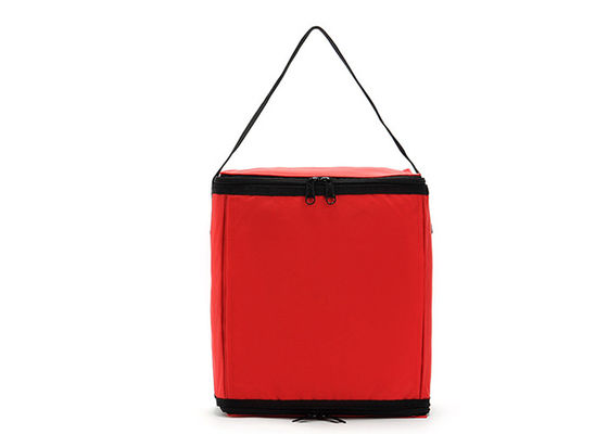 El adulto de encargo de Logo Waterproof Lunch Containers Red aisló el refrigerador Tote Bags