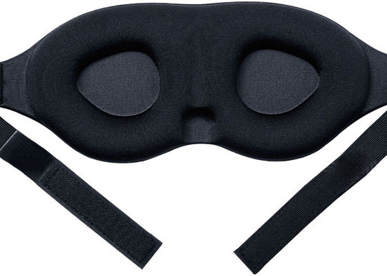 servicio plegable de seda del OEM de la máscara de ojo el dormir del satén 3D de los 25*10cm