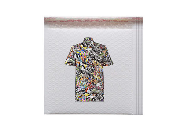 Bolsos polivinílicos del envase de plástico de la ropa de la burbuja con la prenda impermeable de la impresión para enviar