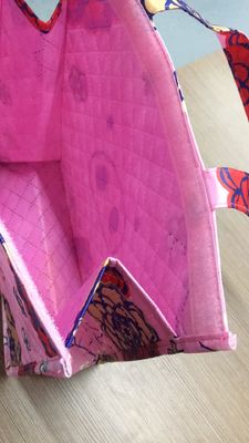 Los bolsos de compras personalizados colorearon el tipo de gama alta plegable material de la lona