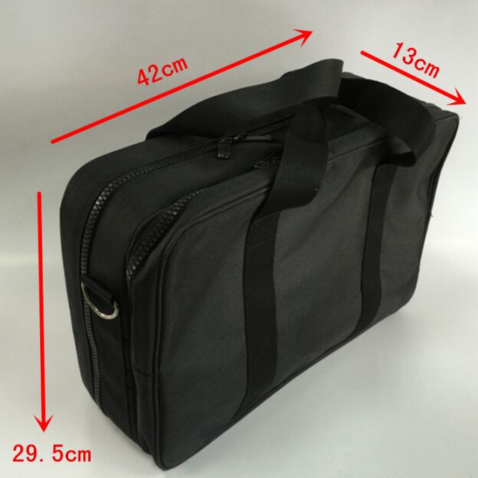 Bolso directo del maquillaje del viaje del bolso del ordenador portátil de la cartera del ordenador portátil de la fábrica con la correa de la manija y de hombro