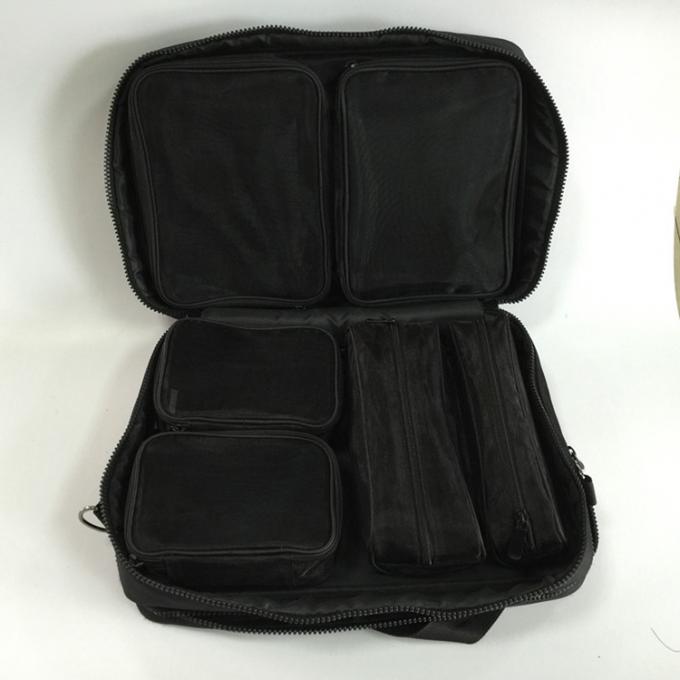 Bolso directo del maquillaje del viaje del bolso del ordenador portátil de la cartera del ordenador portátil de la fábrica con la correa de la manija y de hombro
