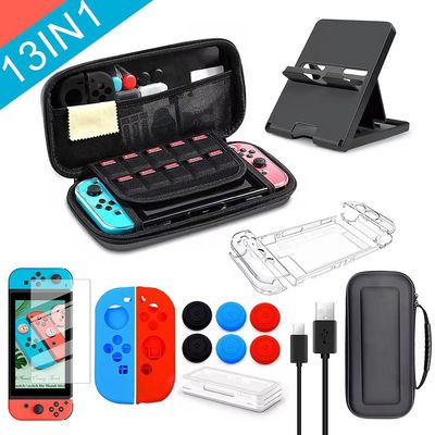 12 en 1 caja que lleva para el interruptor de Nintendo con 20 cartuchos de juegos Shell Travel Carrying Case Pouch dura protectora