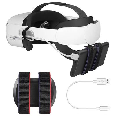 Soporte trasero ajustable de la fijación del banco del poder de la correa de la batería para el tenedor de batería del MÓVIL de la búsqueda 2 de Oculus para las auriculares VR de la búsqueda 2