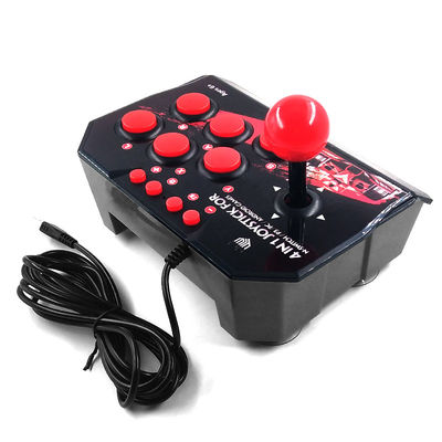 El precio al por mayor 4 in-1 Arcade Station retro USB ató con alambre los juegos de For Android TV del regulador de la palanca de mando del juego del palillo del eje de balancín que luchaban