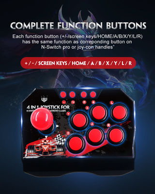 El precio al por mayor 4 in-1 Arcade Station retro USB ató con alambre los juegos de For Android TV del regulador de la palanca de mando del juego del palillo del eje de balancín que luchaban
