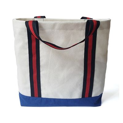 Bolso de la playa de las compras del algodón de los bolsos de compras de la mujer de los bolsos de High Capacity Canvas del fabricante