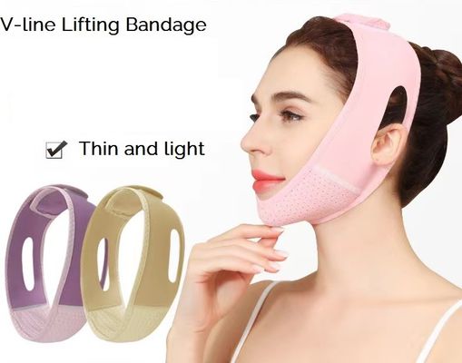 Correa de barbilla facial de elevación de las correas de la belleza del vendaje de la forma de V facial ajustable de la mejilla de la forma de V de la correa reutilizable del faciem para la mirada joven