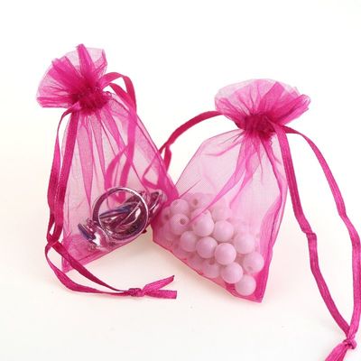 bolso barato hermoso del joyero de la bolsa del regalo del bolso de lazo de la organza del regalo del precio de fábrica