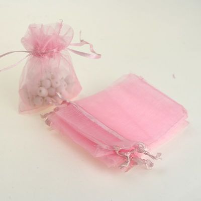 bolso barato hermoso del joyero de la bolsa del regalo del bolso de lazo de la organza del regalo del precio de fábrica