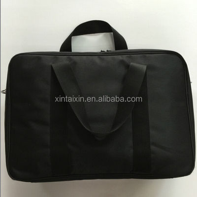 Bolso directo del maquillaje del viaje del bolso del ordenador portátil de la cartera del ordenador portátil de la fábrica con la correa de la manija y de hombro