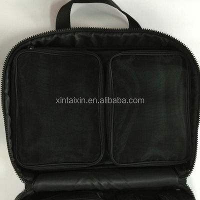 Bolso directo del maquillaje del viaje del bolso del ordenador portátil de la cartera del ordenador portátil de la fábrica con la correa de la manija y de hombro