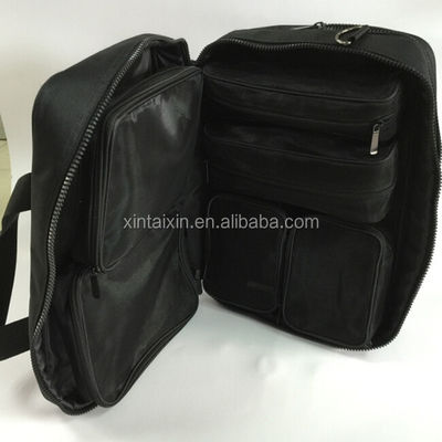 Bolso directo del maquillaje del viaje del bolso del ordenador portátil de la cartera del ordenador portátil de la fábrica con la correa de la manija y de hombro