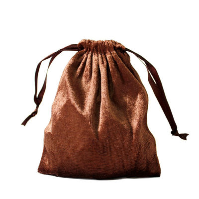 Bolso reutilizable del leopardo de la bolsa del regalo del bolsillo del ante de la joyería del bolso de lazo del terciopelo del precio de fábrica el pequeño con modifica el logotipo y el tamaño para requisitos particulares