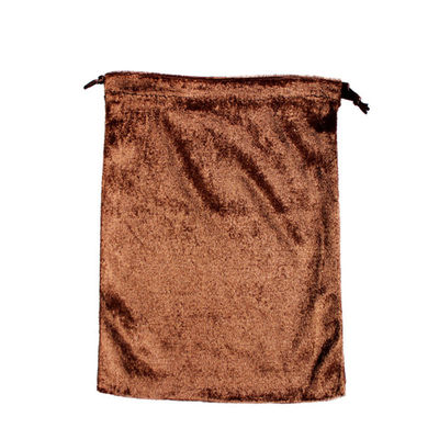 Bolso reutilizable del leopardo de la bolsa del regalo del bolsillo del ante de la joyería del bolso de lazo del terciopelo del precio de fábrica el pequeño con modifica el logotipo y el tamaño para requisitos particulares