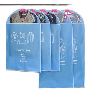 Bolsos plásticos no tejidos plegables de la limpieza en seco del cierre en la parte superior del bolso del almacenamiento de la ropa