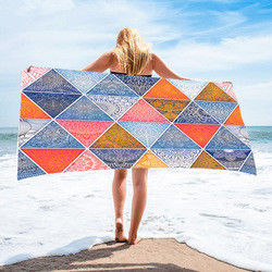 La falda larga impresa de seda femenina respirable cómoda modificada para requisitos particulares de la toalla de playa del diseño envolvió la manta cubierta bikini de la protección solar