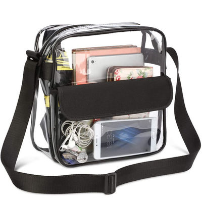 La letra modificada para requisitos particulares de Logo Clear Crossbody Purse Bag remienda el hombro claro Tote Bag del gimnasio aprobado disponible del estadio