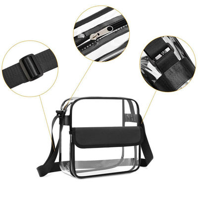 La letra modificada para requisitos particulares de Logo Clear Crossbody Purse Bag remienda el hombro claro Tote Bag del gimnasio aprobado disponible del estadio