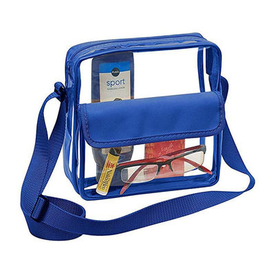 La letra modificada para requisitos particulares de Logo Clear Crossbody Purse Bag remienda el hombro claro Tote Bag del gimnasio aprobado disponible del estadio