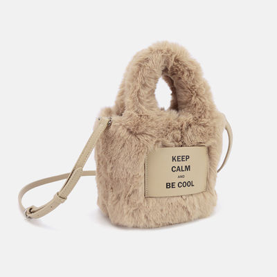 Cruz caliente de Tote Bags For Women Shoulder de la felpa del invierno de la moda - las bolsas para transportar cadáveres tienden los bolsos y los monederos de Fluffy Faux Fur del diseñador