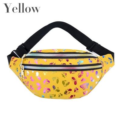 Monedero de la bolsa del teléfono móvil del festival del bolso de 2022 de la cintura del bolso de las mujeres de Fanny Pack Colorful Travel Kids correas impresas de la historieta