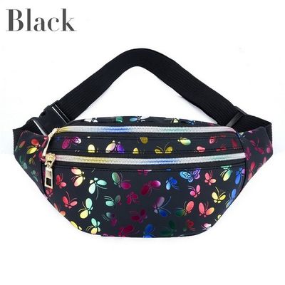 Monedero de la bolsa del teléfono móvil del festival del bolso de 2022 de la cintura del bolso de las mujeres de Fanny Pack Colorful Travel Kids correas impresas de la historieta