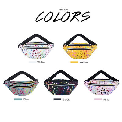 Monedero de la bolsa del teléfono móvil del festival del bolso de 2022 de la cintura del bolso de las mujeres de Fanny Pack Colorful Travel Kids correas impresas de la historieta