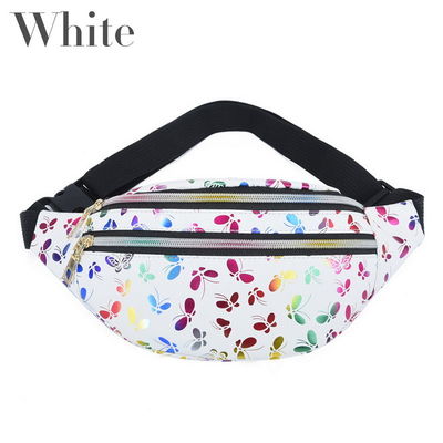 Monedero de la bolsa del teléfono móvil del festival del bolso de 2022 de la cintura del bolso de las mujeres de Fanny Pack Colorful Travel Kids correas impresas de la historieta