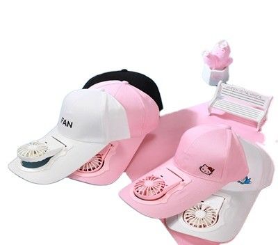 Los sombreros de béisbol ajustables unisex de los deportes del verano de la carga por USB del precio al por mayor del sombrero portátil de la fan ULTRAVIOLETA protegen los viseras Mini Cooler Fan