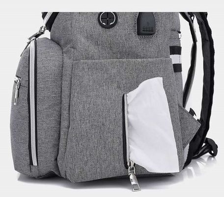 Cargador USB infantil de Mami Mummy Bag With de la mochila del pañal del bebé 2 In1