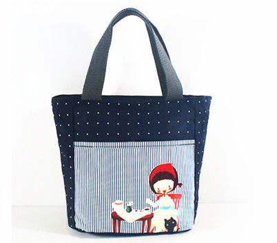 Recicle la lona orgánica de Eco empaqueta el viaje Tote Bags Gravure Printing