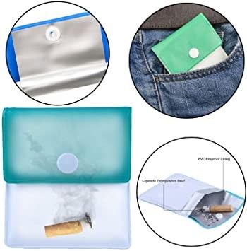 Cigarrillo Ash Pouch Compact Fireproof Odorless del PVC del OEM EVA Pocket Ashtray Portable