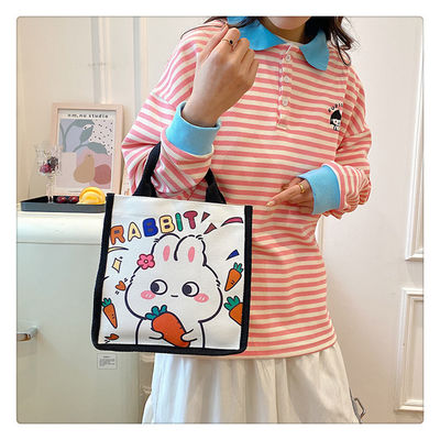 Bolso de compras de Winnie The Pooh Rubber Stamp Kiki Titi Cartoon Shoulder Canvas Ladies