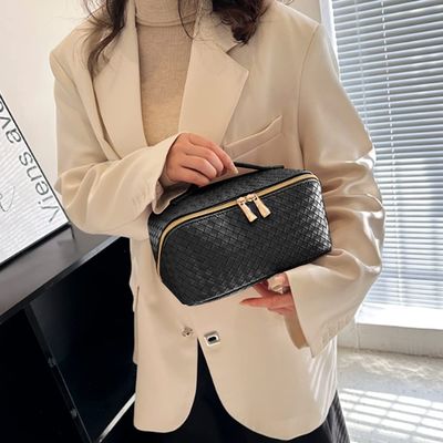 Bolsos cosméticos del bolso del viaje de la capacidad grande con los compartimientos para las señoras de las mujeres
