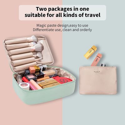 Bolso cosmético de la venta de los bolsos de la cerveza-capacidad comsmetic caliente del bolso con la manija para las mujeres de las señoras