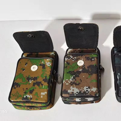 Impermeabilice la cartera multi del clip de la correa de la bolsa de la cintura del teléfono de la lona de la función de 6,5 pulgadas para el hombre