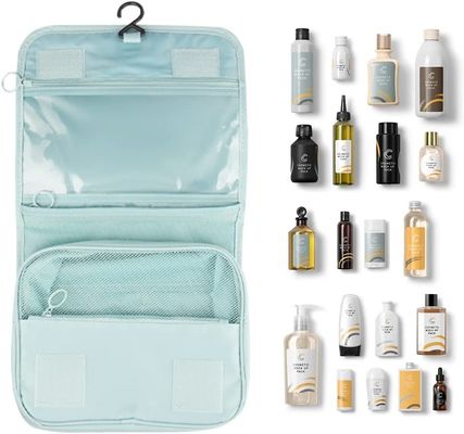 Bolso múltiple del artículo de tocador de los compartimientos de la capacidad de alta calidad de la cerveza dorada