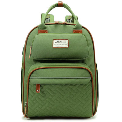 Prenda impermeable Logo Mommy Baby Diaper Bag de encargo mojado con la cama cambiante