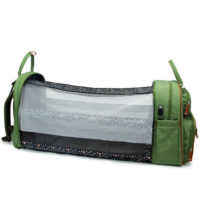 Prenda impermeable Logo Mommy Baby Diaper Bag de encargo mojado con la cama cambiante