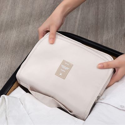 Las mujeres grandes de Oxford viajan organizador cosmético Dopp Kit Hanging del bolso