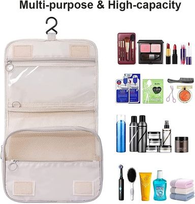 Las mujeres grandes de Oxford viajan organizador cosmético Dopp Kit Hanging del bolso