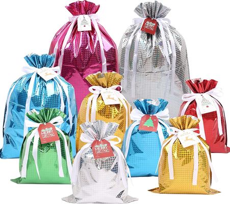 Impresión de encargo de Lightwieight del bolso del envase de plástico del caramelo de la Navidad