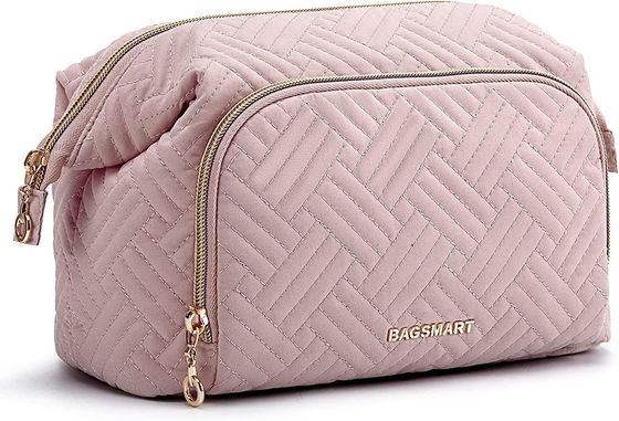El maquillaje abierto de par en par de encargo del viaje de Logo Large empaqueta a Carry All Pouch para los accesorios del artículo de tocador compone al organizador cosmético Case