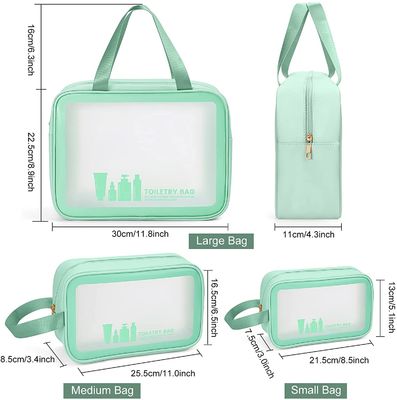 Bolso para los hombres de las mujeres, organizador cosmético del artículo de tocador del viaje del bolso del maquillaje de la prenda impermeable para los accesorios